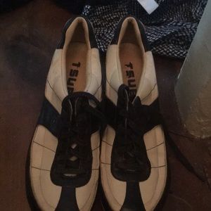 Vintage Tsubo wedge leather shoes
